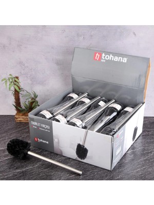 3 Adet Tohana Metal Saplı Yedek Tuvalet Fırçası 42X38X16 cm