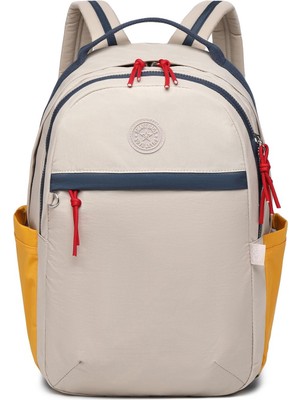 Smart Bags Smartbags Büyük Boy Uniseks Sırt Çantası 2022-3182 Bej Hardal Laci