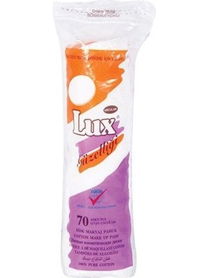 2 Adet Lux Disk Makyaj Pamuğu 70 Adet