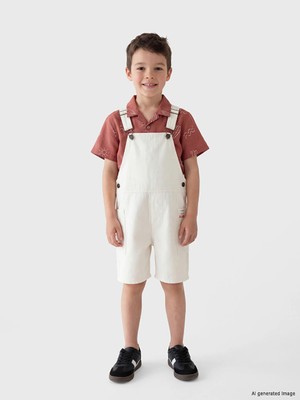 LC Waikiki Lcw Kids Bej Erkek Çocuk Jean Salopet