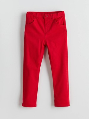 LC Waikiki Lcw Kids Kırmızı Beli Ayarlanabilir Erkek Çocuk Pantolon