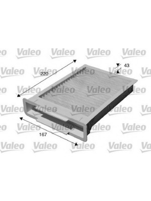 Valeo Almparca Polen Filtresi Peugeot P107 05- Citroen C1 05- Toyota Aygo 05-