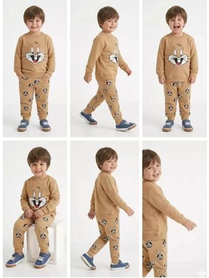 Diji Baby 2-5 Yaş Tavşan Baskılı 2 Li Çocuk Takımı