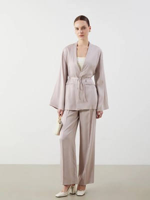 Lcw Modest Pembe Loose Fit Kadın Pantolon