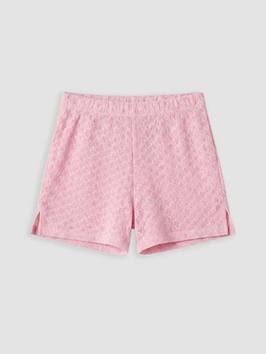 Lcw Dream Pembe Beli Lastikli Kadın Plaj Şortu