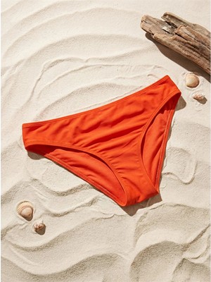 Lcw Dream Turuncu Kadın Düz Bikini Alt