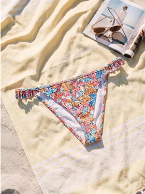 Lcw Dream Karışık Uv Korumalı Desenli Kadın Brazilian Bikini Alt
