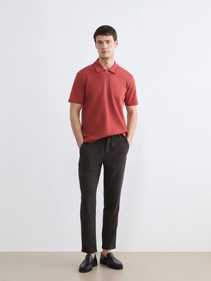 Lcw Vision Kahverengi Slim Fit Erkek Pantolon