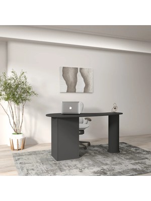 Klubeconcept Bohem %100 Mdf Oval Tasarım Ofis ve Çalışma Masası 150 cm