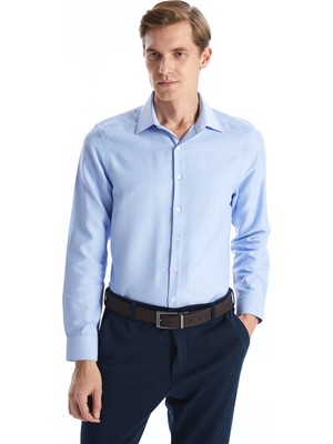 Lcw Busıness Mavi Slim Fit Uzun Kollu Oxford Erkek Gömlek