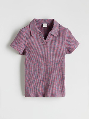 LC Waikiki Lcw Kids Karışık Polo Yaka Kız Çocuk Tişört