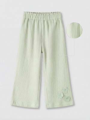 LC Waikiki Lcw Kids Yeşil Regular Fit Kız Çocuk Pantolon