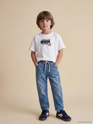 LC Waikiki Lcw Kids Beyaz Minions Baskılı Erkek Çocuk Tişört