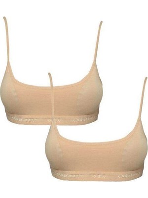 Asil Acar Home Pedli Ip Askılı Ten Rengi Büstiyer 2 Adet - L-Xl