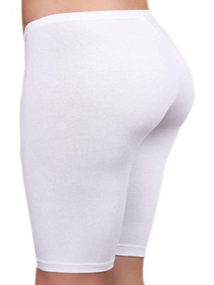 Asil Acar Home Kadın Kısa Tayt Beyaz - 3007A - XL