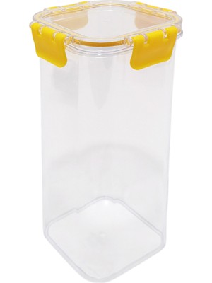 Evmoni Derin Kare Kilitli Saklama Kabı 1800 ml 5 Adet