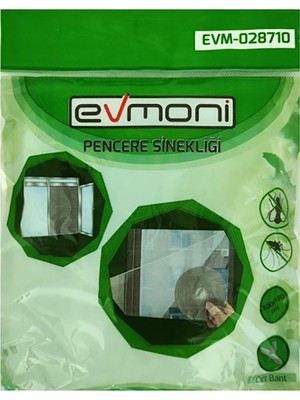 Evmoni Pencere Sinekliği Cırt Bantlı 100X150 cm 4 Adet