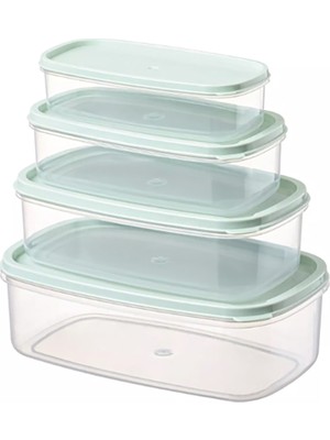 Leva House Saklama Kabı 4'lü Set (250 Ml, 500 Ml, 750 Ml, 1200 Ml) 5 Adet