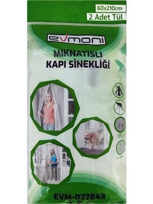 Evmoni Kapı Sinekliği Mıknatıslı 2 Parça 60X210CM