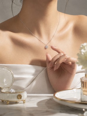 Sara Silver Kar Tanesi 925 Ayar Gümüş Kadın Kolye