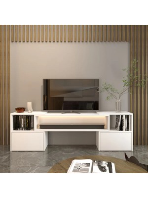 Klubeconcept Köşe ve Dar Alanlar Için Çok Amaçlı Tv Ünitesi 160 cm 180 cm