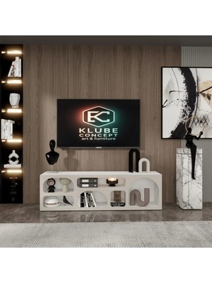 Klubeconcept Ovalflow Tv Ünitesi Bohem Kişiye Özel Üretim Özel Tasarım 180 cm % 100 Mdf