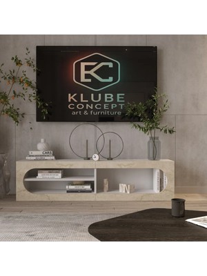 Klubeconcept Lunar Bohem Nişli Tv Ünitesi 200×35×35 cm %100 Mdf