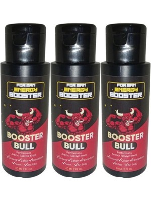 Bezos Booster Bull 3 Adet Erkeklere Özel Yüksek Hızlı Aktivasyon Kremi 60 ml - 3 Adet 60 ml