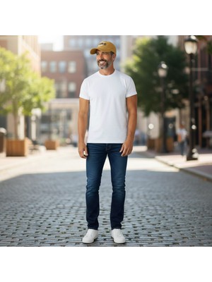 Hedea Unisex Vintage Eskitme Beyzbol Şapkası Brkln Nakışlı Ayarlanabilir Sarı Pamuklu Cap