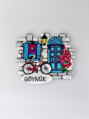 Mundy Göynük Polyester Kabartmalı Magnet  7x6,5 cm Şehir Magneti Dekoratif Hediyelik Buzdolabı Süsü (KOD:1255)
