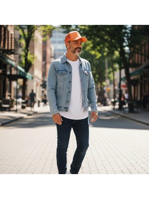 Hedea Sunset Breeze Turuncu Fileli Trucker Beyzbol Şapka