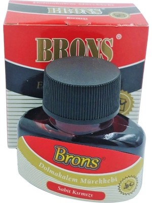 Brons Dolma Kalem Mürekkebi 35CC Kırmızı - 2 Adet