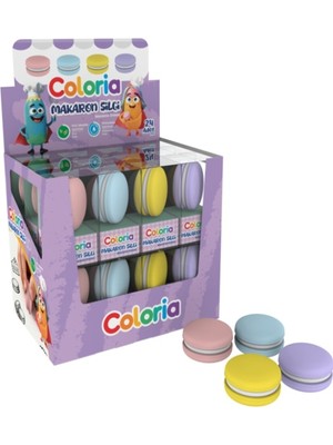 Silka Coloria Macaron 3D Silgi Karışık - 2 Adet