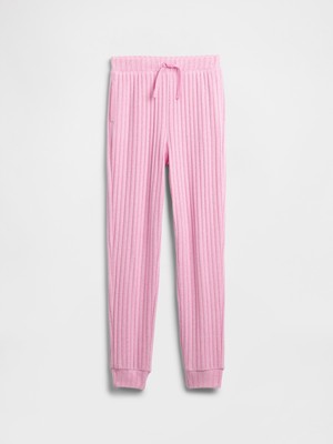 Gap Kız Çocuk Pembe Relaxed Cozy-Rib Jogger Eşofman Altı