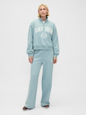 Gap Kadın Açık Mavi High Rise Vintagesoft Heart Logo Baggy Eşofman Altı