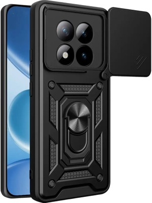 Fırsatkolik Mey Ithalat®   Redmi Note 15 Pro 5g Pars Lens Yüzüklü Silikon - Siyah