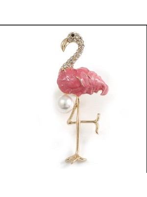 Trendy Chic Flamingo Broş