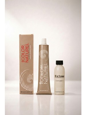 Color Naturel 6B Koyu Kumral Bej  Kalıcı Saç Boyası 100 ml + Oksidan Yeni Ambalaj
