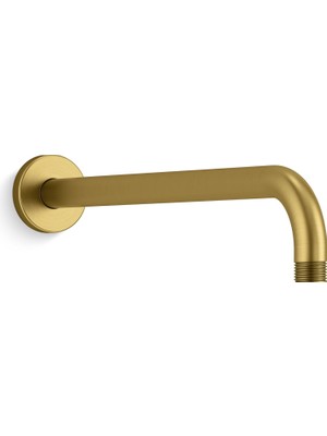 Hd Group 26322-2MB Bildirim 14" Tek Fonksiyonlu Duvara Monte Yağmur Başlığı Kolu, Canlı Fırçalı Modern Pirinç