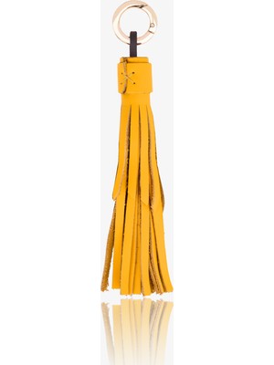 Bytooche Tassel Hakiki Deri El Yapımı Püskül Anahtarlık & Çanta Charmı, Charm