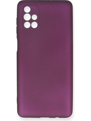Fırsatkolik Galaxy M51 Kılıf First Silikon - Mürdüm