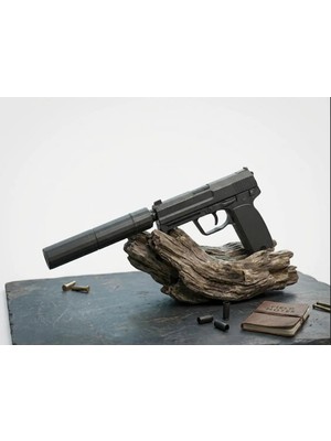 Oko Design Usp-S Cs Go Gerçek Boyut Susturuculu (Susturucu Çıkar) 30CM