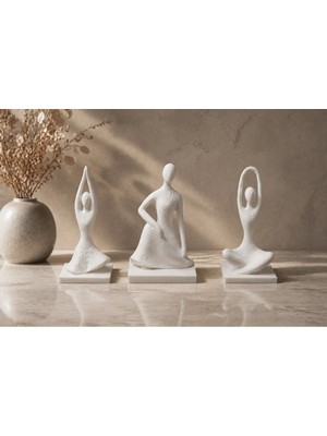 Oko Design Uyum Duruşu Üçlüsü 3’lü Modern Dekoratif Biblo Seti