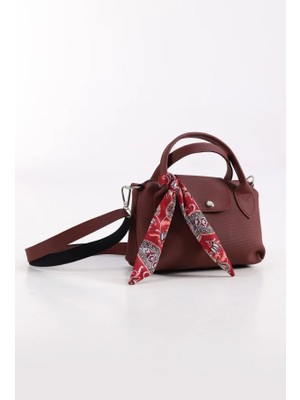 Kumru Studio Luna Bordo Mini Bag Kadın Omuz Çantası