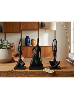 Oko Design Uyum Duruşu Üçlüsü 3’lü Modern Dekoratif Biblo Seti