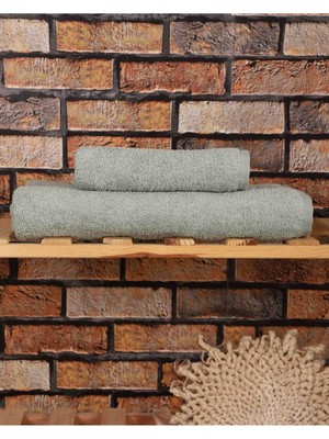 Hsc Bilişim 2 Parça %100 Pamuklu Soft Lüx Banyo Havlu Seti Yeşil