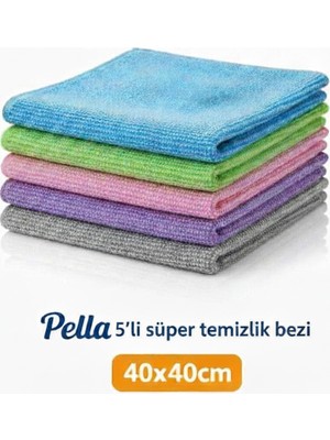 5'li Süper Mikrofiber Cam Bezi (40X40 Cm) – Evinizdeki Yeni Temizlik Yardımcınız!