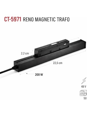 Cata CT-5971 200W Reno Magnetiç Trafo