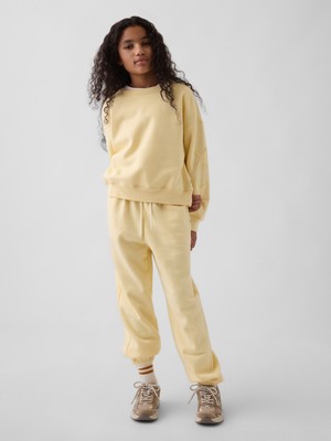 Gap Kız Çocuk Sarı Vintagesoft Relaxed Jogger Eşofman Altı