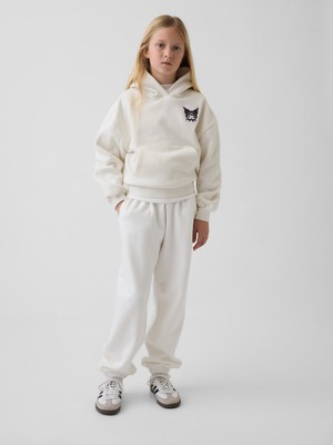 Gap Kız Çocuk Beyaz Vintagesoft Relaxed Jogger Eşofman Altı